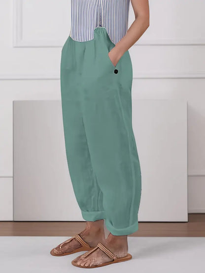 Adelinde - Freizeithose Mit Weitem Bein Für Den Frühling