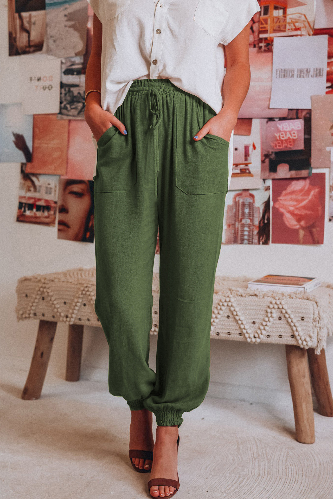 Ursela - Stylische Und Bequeme Sommer Leinen Hose Für Frauen