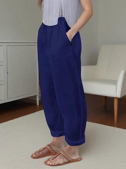 Adelinde - Freizeithose Mit Weitem Bein Für Den Frühling