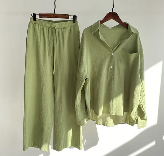 Heda - Stylisches Und Zweiteiliges Leinen Set