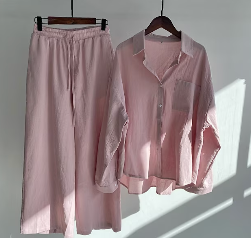 Heda - Stylisches Und Zweiteiliges Leinen Set