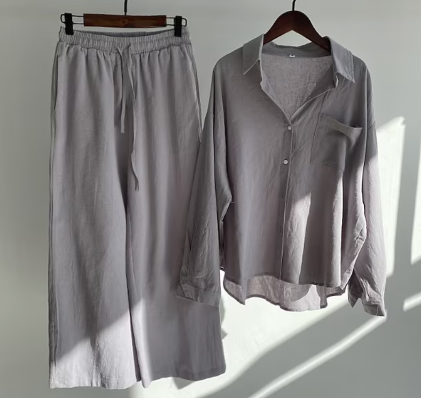Heda - Stylisches Und Zweiteiliges Leinen Set