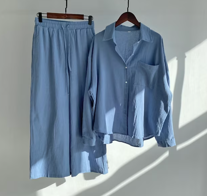 Heda - Stylisches Und Zweiteiliges Leinen Set