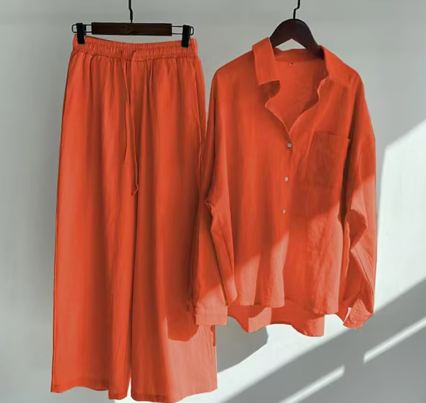 Heda - Stylisches Und Zweiteiliges Leinen Set