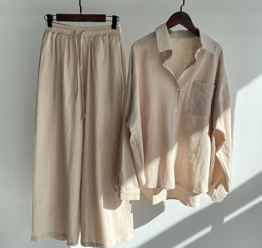 Heda - Stylisches Und Zweiteiliges Leinen Set