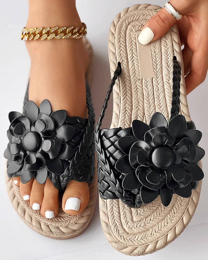 Mareike - Geflochtene Slipper