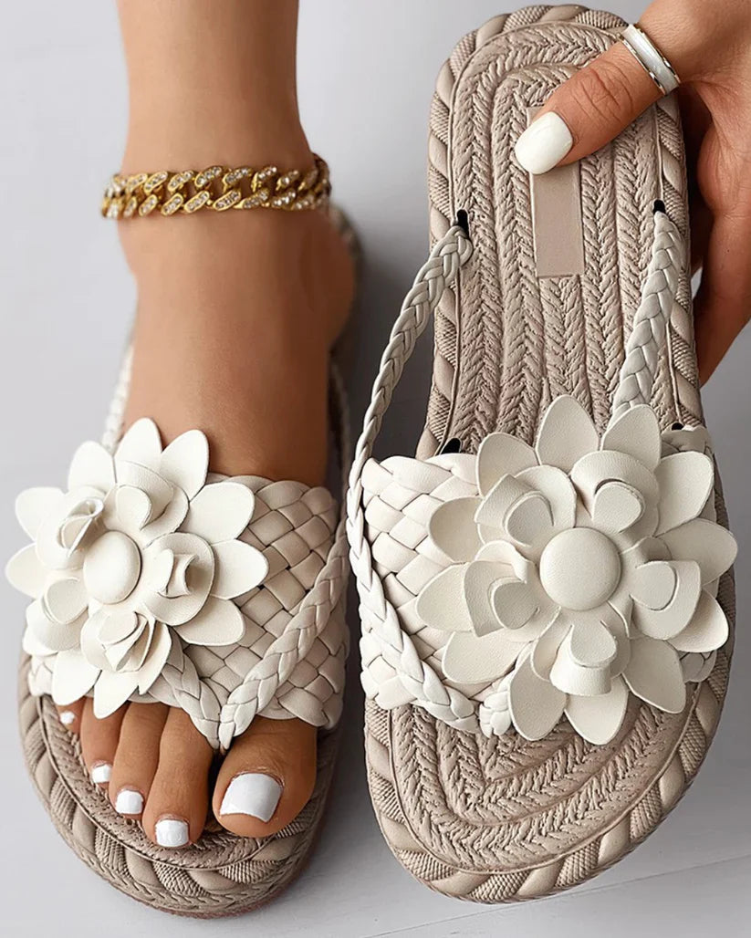 Mareike - Geflochtene Slipper