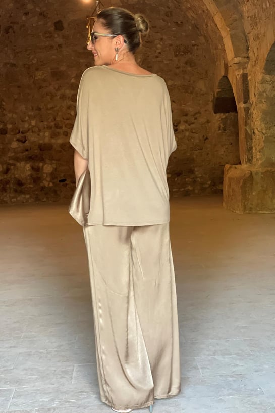 Ilsabeth - Zweiteiliges Satin Dress Für Damen