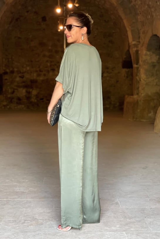 Ilsabeth - Zweiteiliges Satin Dress Für Damen