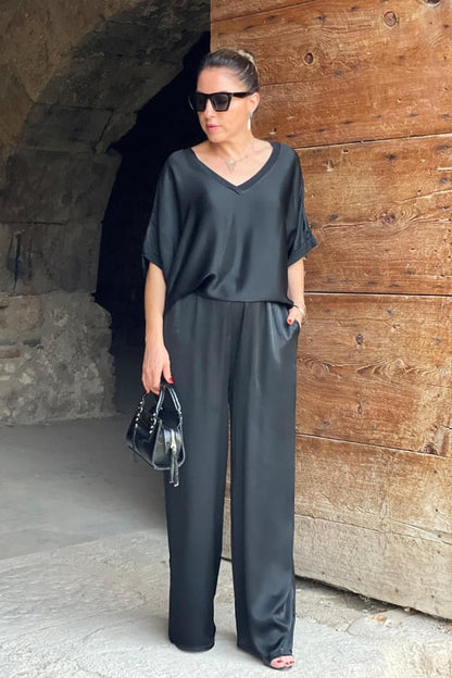 Ilsabeth - Zweiteiliges Satin Dress Für Damen