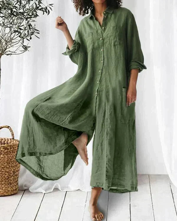 Irmgard - Leinen Jumpsuit Für Damen