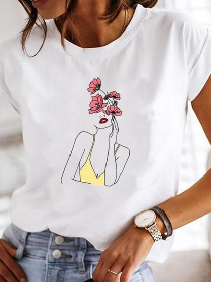 Gudrun - Bedrucktes T-Shirt für Damen