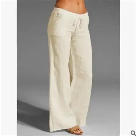 Kim - Weiße Leinenhose