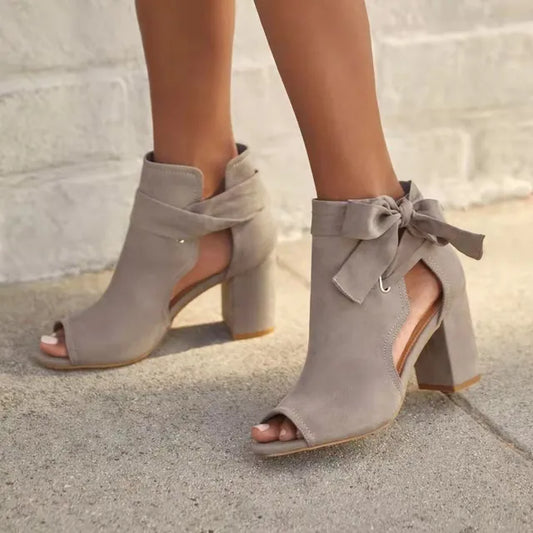 Almut - Orthopädische Schleifensandalen Mit Hohem Absatz