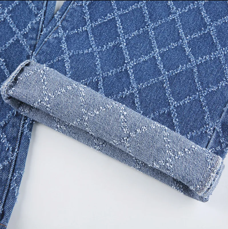 Wietske - Rautenförmige Jeans Mit Hoher Taille