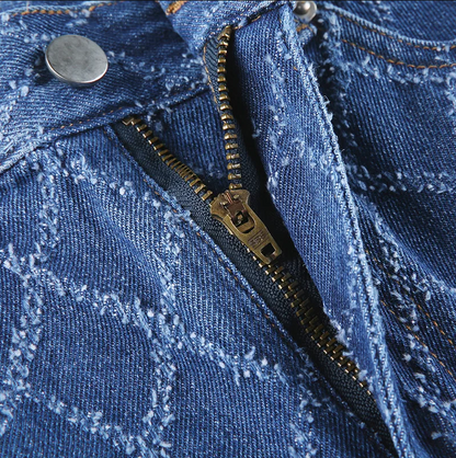 Wietske - Rautenförmige Jeans Mit Hoher Taille
