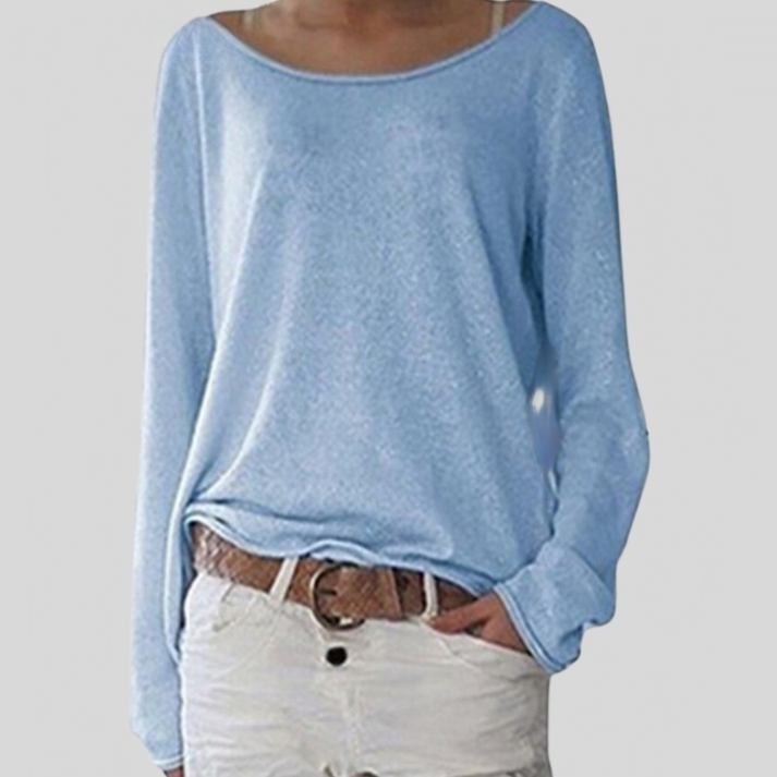 Gesina - Eleganter Leichter Pullover Mit Rundhalsausschnitt