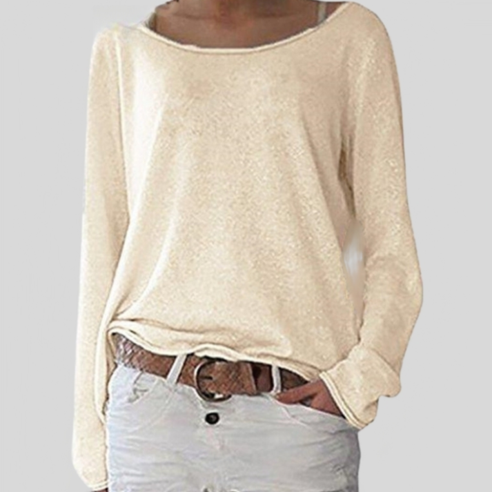 Gesina - Eleganter Leichter Pullover Mit Rundhalsausschnitt