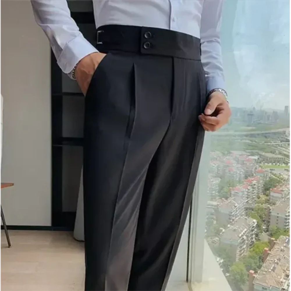 Valerio | Elegante Hochbundhose für Herren