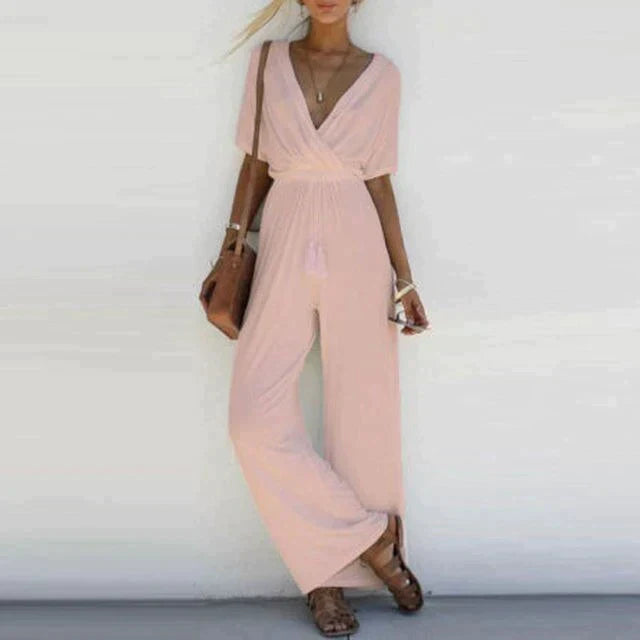 Giselle - Eleganter Damen Jumpsuit mit V-Ausschnitt