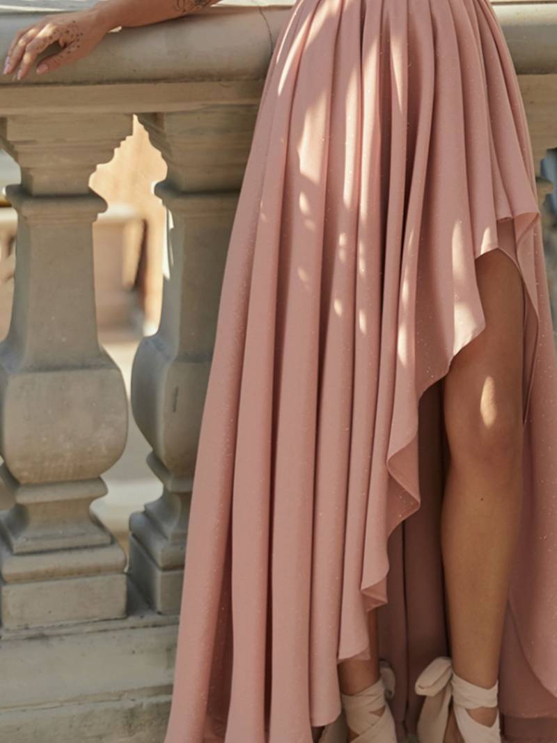 Fenja - Elegantes One-Shoulder-Chiffonkleid Für Damen