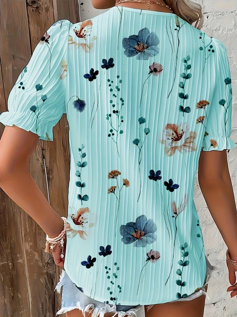 Tabea - Stilvolle Bluse Mit V-Ausschnitt Für Den Frühling