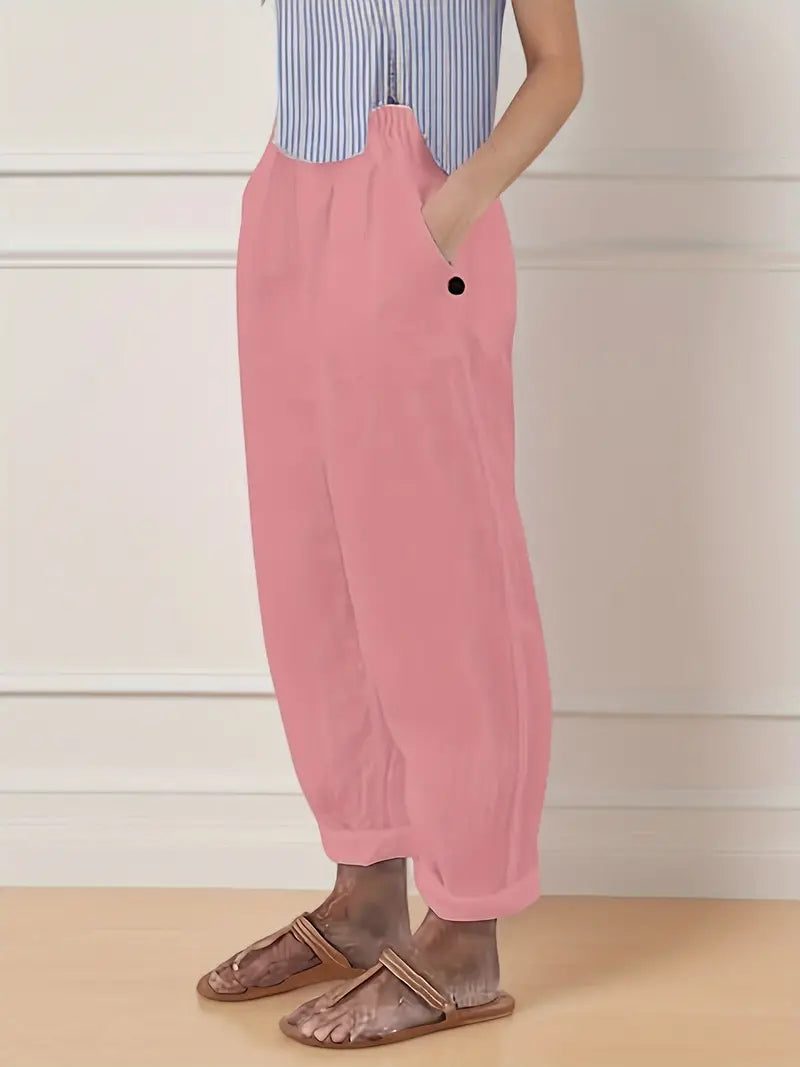 Adelinde - Freizeithose Mit Weitem Bein Für Den Frühling