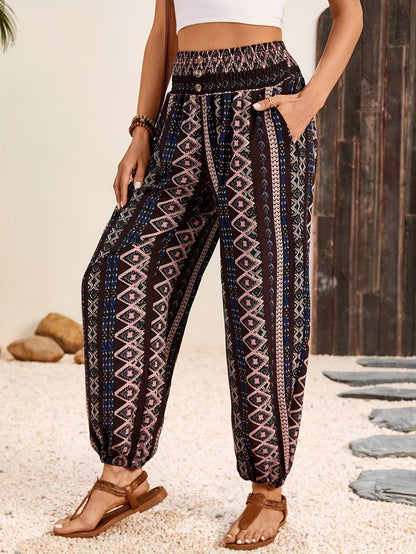 Hylke - Hose Mit Ethno-Grafikdruck Für Damen