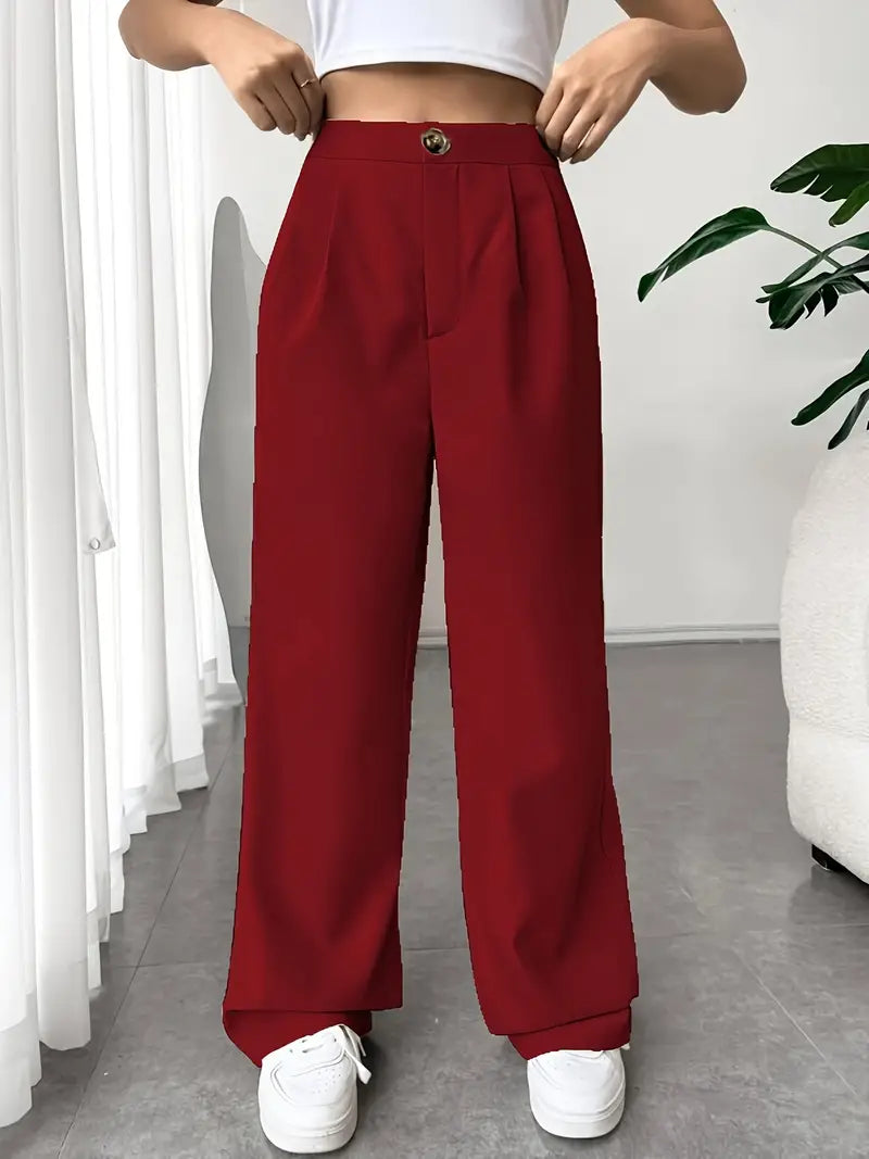 Jip - Stylische Lange Hose Mit Weitem Bein