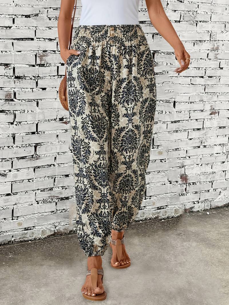 Hylke - Hose Mit Ethno-Grafikdruck Für Damen