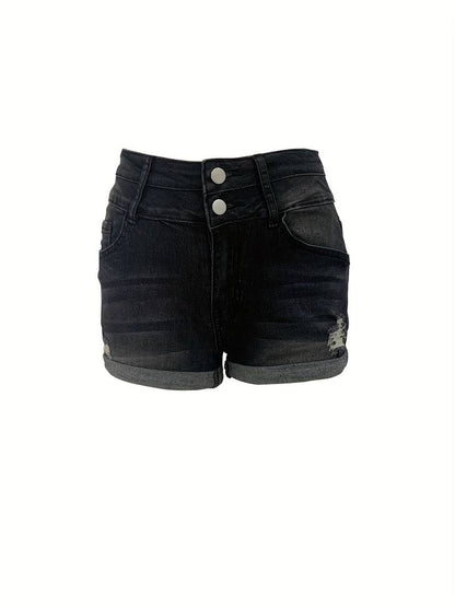 Babette - Gerippte Jeansshorts Für Frühling/Sommer