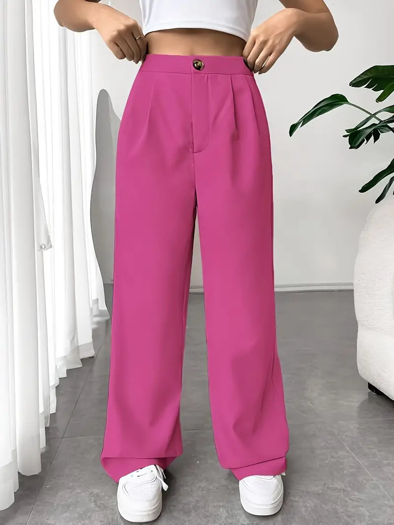 Jip - Stylische Lange Hose Mit Weitem Bein