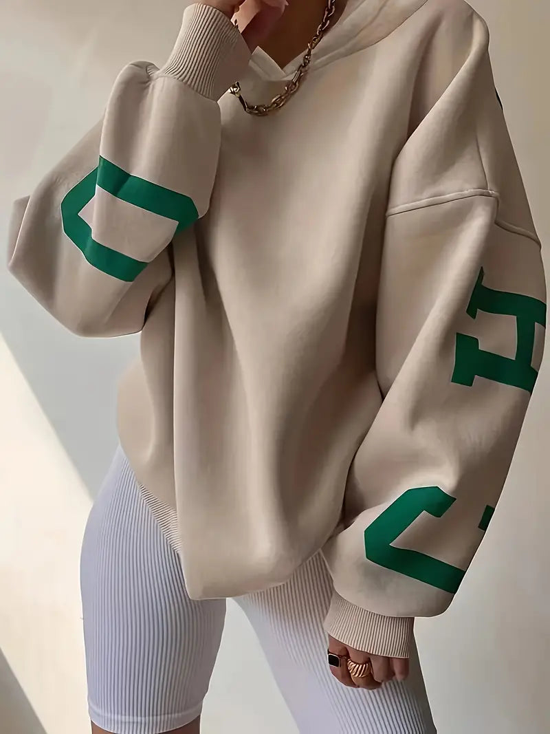 Gudrun – Übergroßer Langarm-Hoodie
