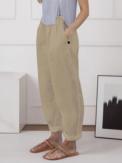 Adelinde - Freizeithose Mit Weitem Bein Für Den Frühling