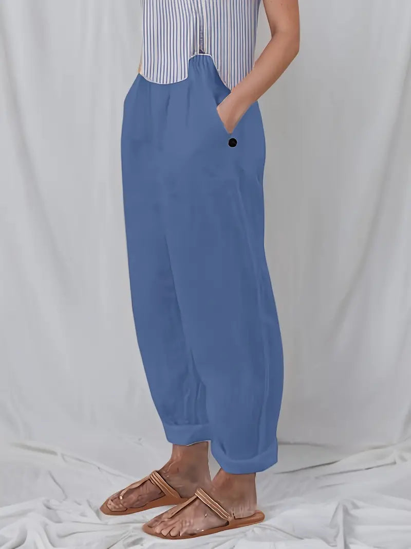 Adelinde - Freizeithose Mit Weitem Bein Für Den Frühling