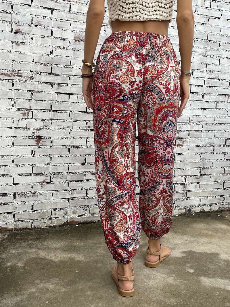 Hylke - Hose Mit Ethno-Grafikdruck Für Damen