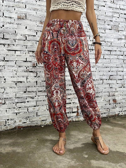 Hylke - Hose Mit Ethno-Grafikdruck Für Damen