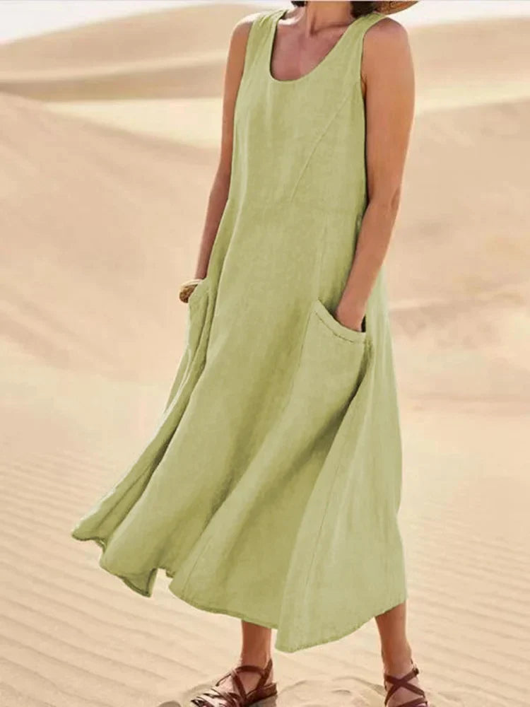 Jutta – Leinenkleid Für Den Frühling